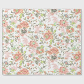 Blume bei Hummingvögeln Geschenkpapier (Flach)