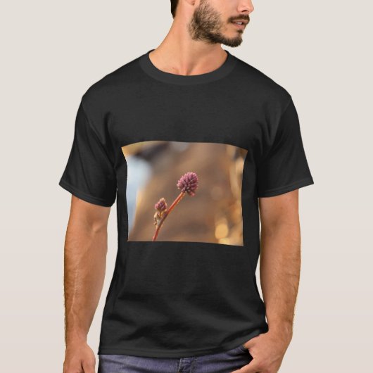 Blume bei Sonnenuntergang T-Shirt (Vorderseite)