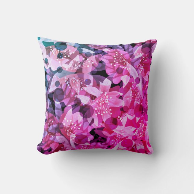 Blume Beige gelbe orange braune Blume tl Kissen (Vorderseite)