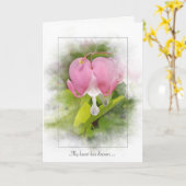 Blume Beileid Karte (Gelbe Blume)