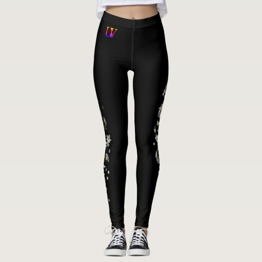 Blume Beine Leggins (Vorderseite)