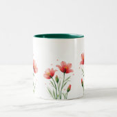 Blume bemalt Tasse (Mittel)