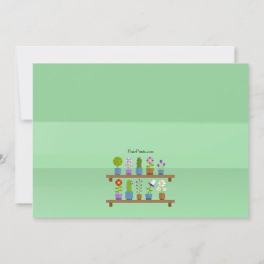 Blume Bench Einladung (Rückseite)