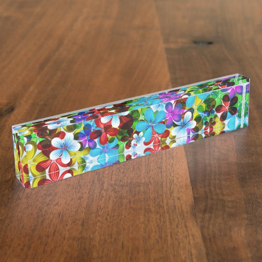 Blume Benutzerdefinierter Schreibtisch Zielort des Namensplakette (Seite)