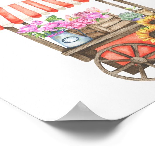 Blume - Beratung und Wünsche für Neugeborene Poster (Ecke)