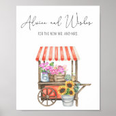 Blume - Beratung und Wünsche für Neugeborene Poster (Vorne)