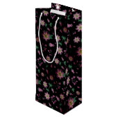Blume & Berries Nebel Geschenktüte Für Weinflaschen (Rückseite Schrägansicht)
