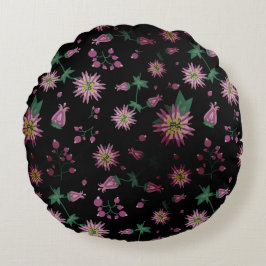 Blume & Berries Nebel Rundes Kissen