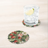 Blume "Berry in Liebe" und Erdbeere Untersetzer (Vor Ort)