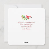 Blume Berry Joy Flat Holiday Card Feiertagskarte (Rückseite)