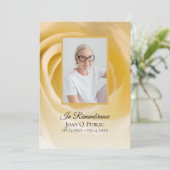 Blume-Bestattungsdienst für Weißrosen Programm (Stehend Vorderseite)