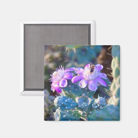 Blume-Bestäuber Magnet (Vorderseite/Rückseite)