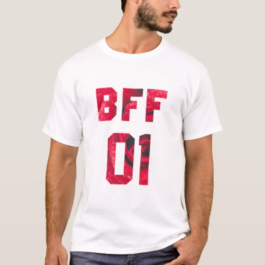 Blume Beste Freunde für 3 - BESTE FREUNDIN 01 T-Shirt (Vorderseite)