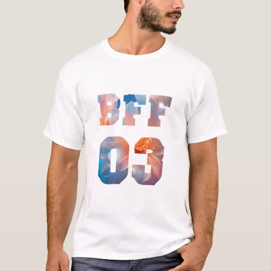 Blume Beste Freunde für 3 - BESTE FREUNDIN 03 T-Shirt (Vorderseite)