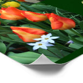 Blume "Betrachten Sie die Lilien des Feldes" Poste Poster (Ecke)