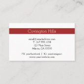 Blume| Betriebskarte der Blume Visitenkarte (Rückseite)