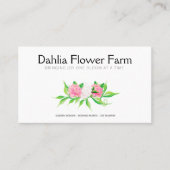 Blume-Betriebskarte kürzen Visitenkarte (Vorderseite)