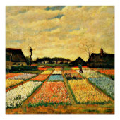 Blume-Betten in Holland, Kunstmalerei Poster (Vorderseite)