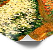 Blume-Betten in Holland, Kunstmalerei Poster (Ecke)