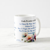 Blume Bible Verse Jeremiah 29:11 Persönliche Daten Kaffeetasse (VorderseiteRechts)