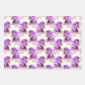 Blume Bienen und Honigwaben Geschenkpapier Set (Vorderseite)