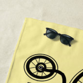 Blume Bike Beach Handtuch - Ihre Farbe (Beispiel)