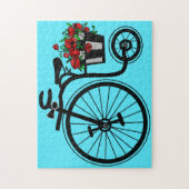 Blume Bike Jigsaw Puzzle Geschenk (Vertikal)