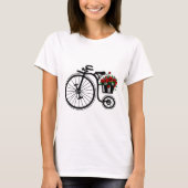 Blume Bike T - Shirt Romantisch - Malerei (Vorderseite)