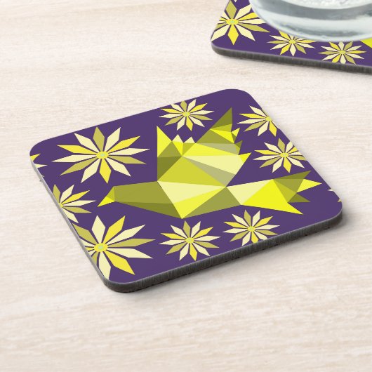 BLUME BIRD BEVERAY COASTER GETRÄNKEUNTERSETZER (Linke Seite)