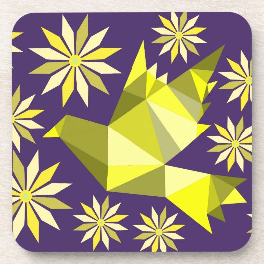 BLUME BIRD BEVERAY COASTER GETRÄNKEUNTERSETZER (Vorderseite)