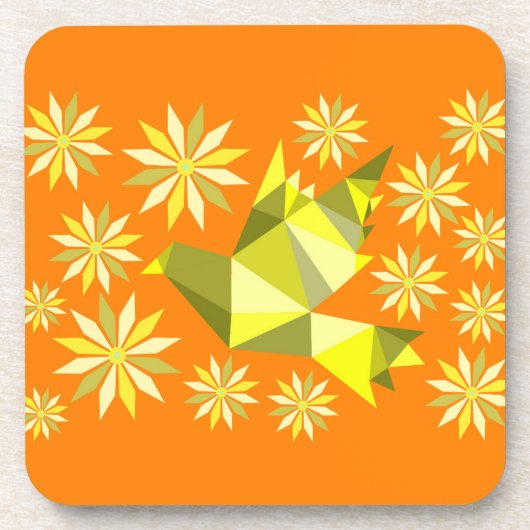 BLUME BIRD BEVERAY COASTER GETRÄNKEUNTERSETZER (Vorderseite)
