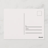 Blume Bird Black und White Postcard Postkarte (Rückseite)