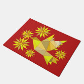 BLUME BIRD CREATIVE ART GIFT FUßMATTE (Schrägansicht)