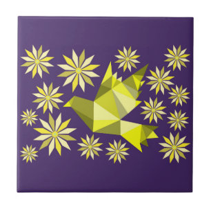 BLUME BIRD DEKORATIVE KERAMIK TITEL FLIESE