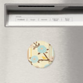 Blume Bird Design Magnet (In Situ (Geschirrspüler))