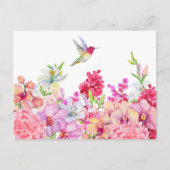 Blume Bird Garden Postkarte (Vorderseite)