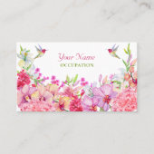 Blume Bird Garden Visitenkarte (Vorderseite)
