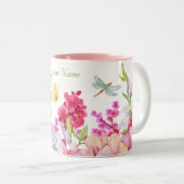Blume Bird Garden Zweifarbige Tasse (VorderseiteRechts)