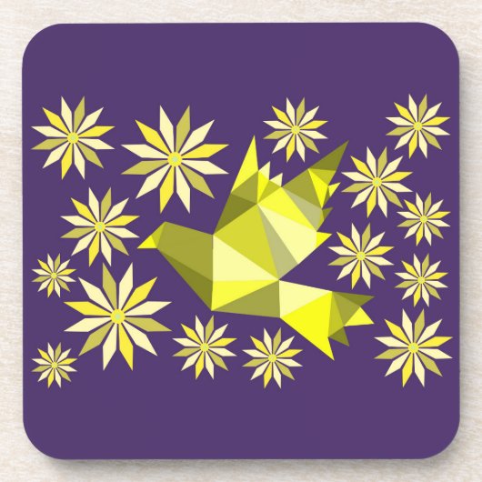 BLUME BIRD GETRÄNKEUNTERSETZER (Vorderseite)