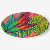 Blume Bird of Paradise Pappteller (Schrägansicht)