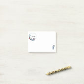 Blume Bird Personalisiert Post-it Klebezettel (Auf Schreibtisch)