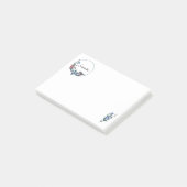 Blume Bird Personalisiert Post-it Klebezettel (angewinkelt)