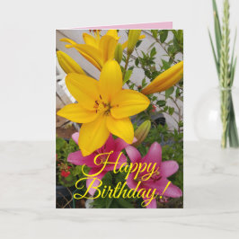 Blume Birthday Card Karte