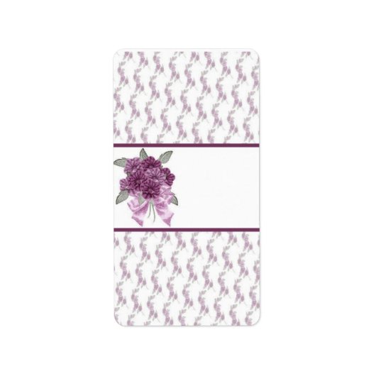 Blume Birthday Hershey Miniatur Candy Wrapper Adressaufkleber (Vorne)