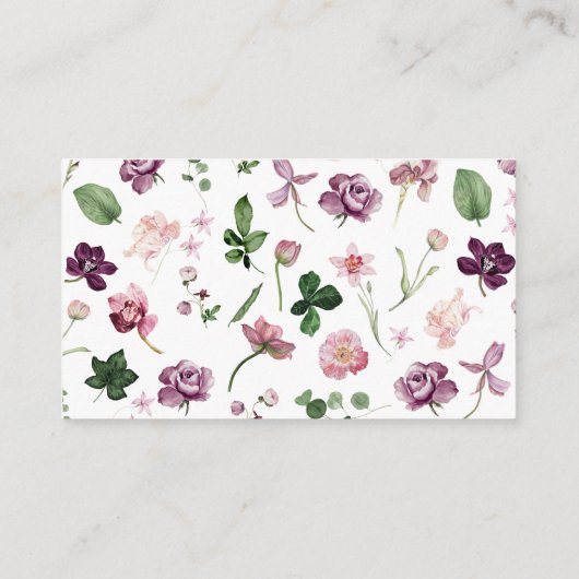 Blume Bitte bringen Sie eine Rezept-Umschließungsk Begleitkarte (Rückseite)