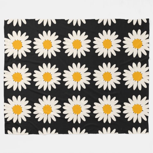 Blume Black 60x80 Fleece Blanket (Vorderseite (Horizontal))
