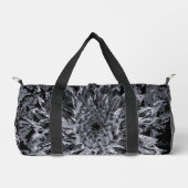 Blume Black and Gray Dahlia Duffle Bag (Vorderseite)