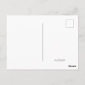 Blume Black and White Dahlia Postkarte (Rückseite)