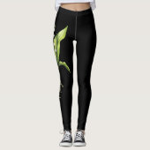 Blume Black May, Elegant Lily of the Valley Leggings (Vorderseite)