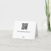 Blume Blank Notecard Dankeskarte (Rückseite)